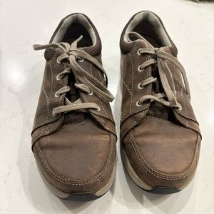 Ahnu Shoes Women Sz 6.5 Suede Brown Casual Walking